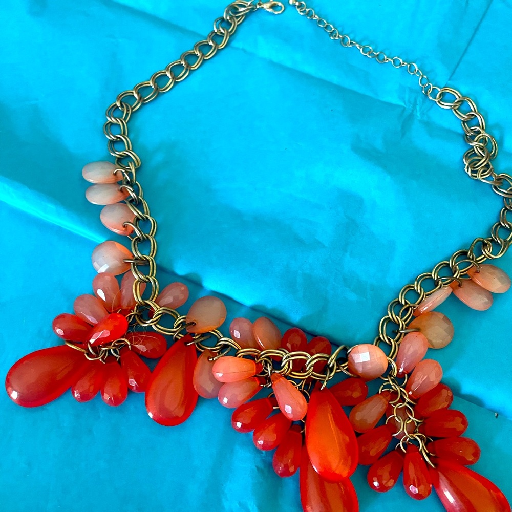 Beautiful red charm necklace
